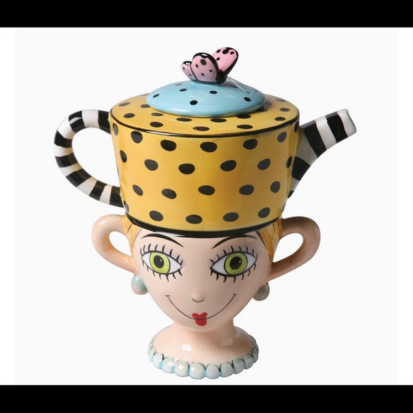 Lady Lux tea pot and tea cup set - Picture 1 of 5